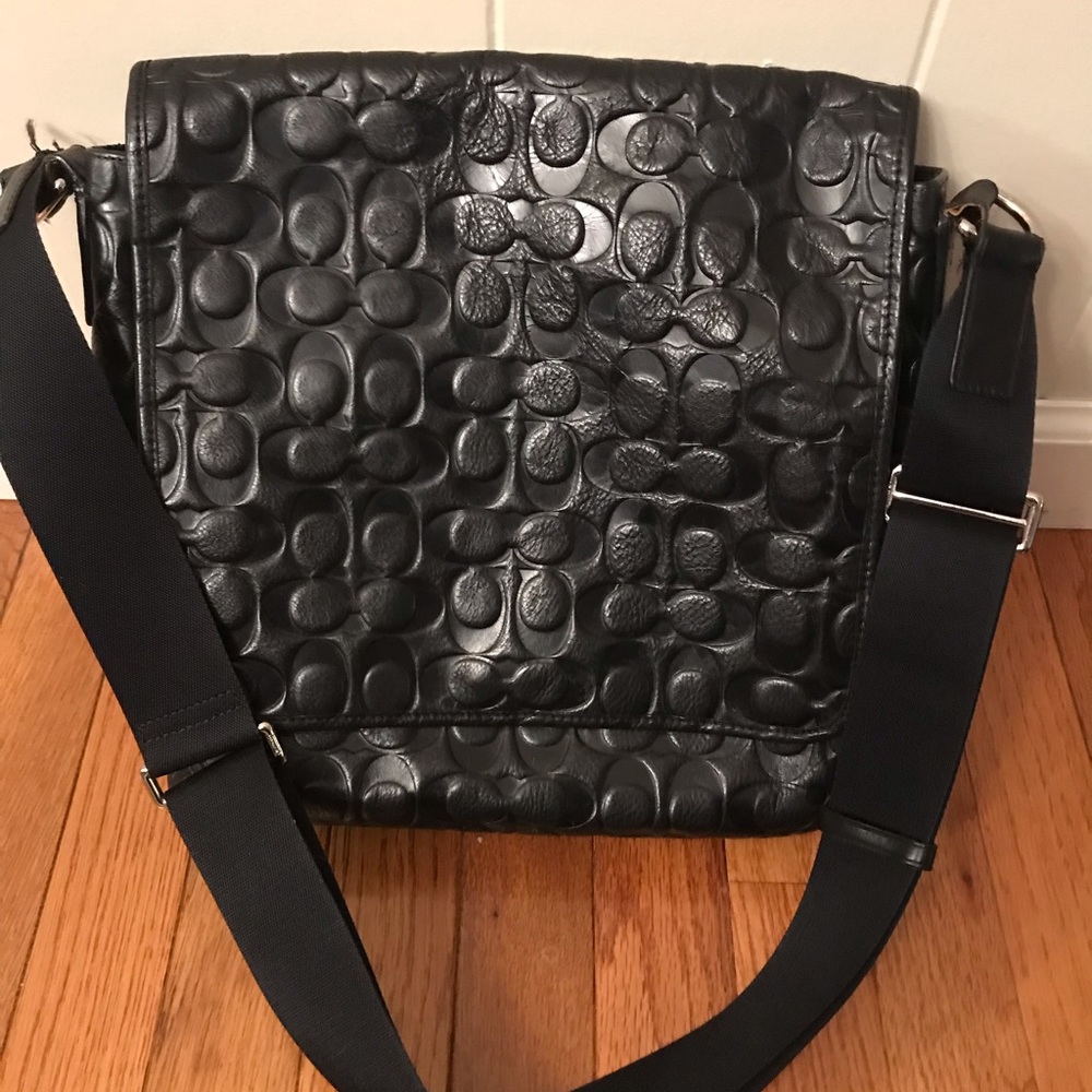 Coach Embossed Leather Crossbody Purse